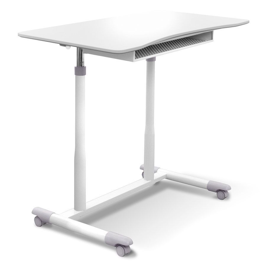 Modern Desks | Westwood Adjustable White Desk | Eurway | Adjustable Throughout White Adjustable Laptop Desks (View 13 of 15)