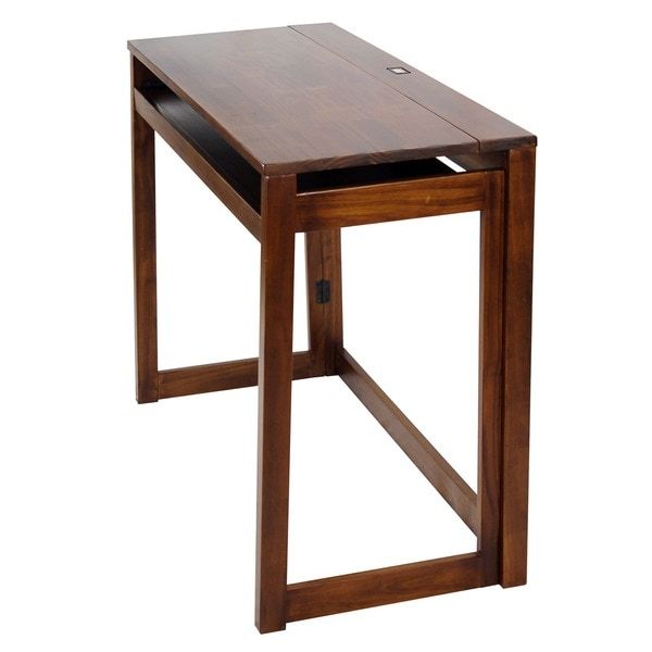 Modern Folding Desk With 4 Usb Ports – Overstock Shopping – The Best With Writing Desks With Usb Port (View 8 of 15)