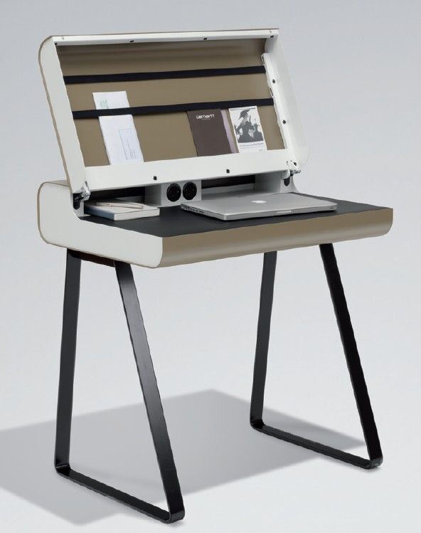 Muller Secretary Desk Ps08 Office Furniture | Metal – Contemporary With Regard To Modern Teal Steel Desks (View 14 of 15)