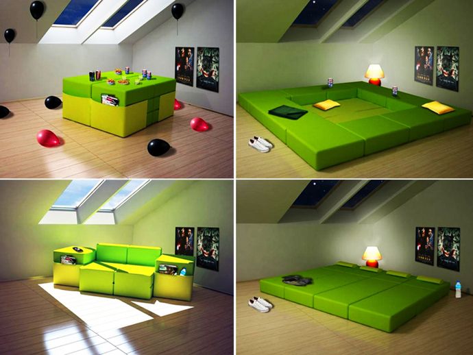 Multipurpose & Convertible Furniture Within Black Multi Purpose Space Desks (View 9 of 15)