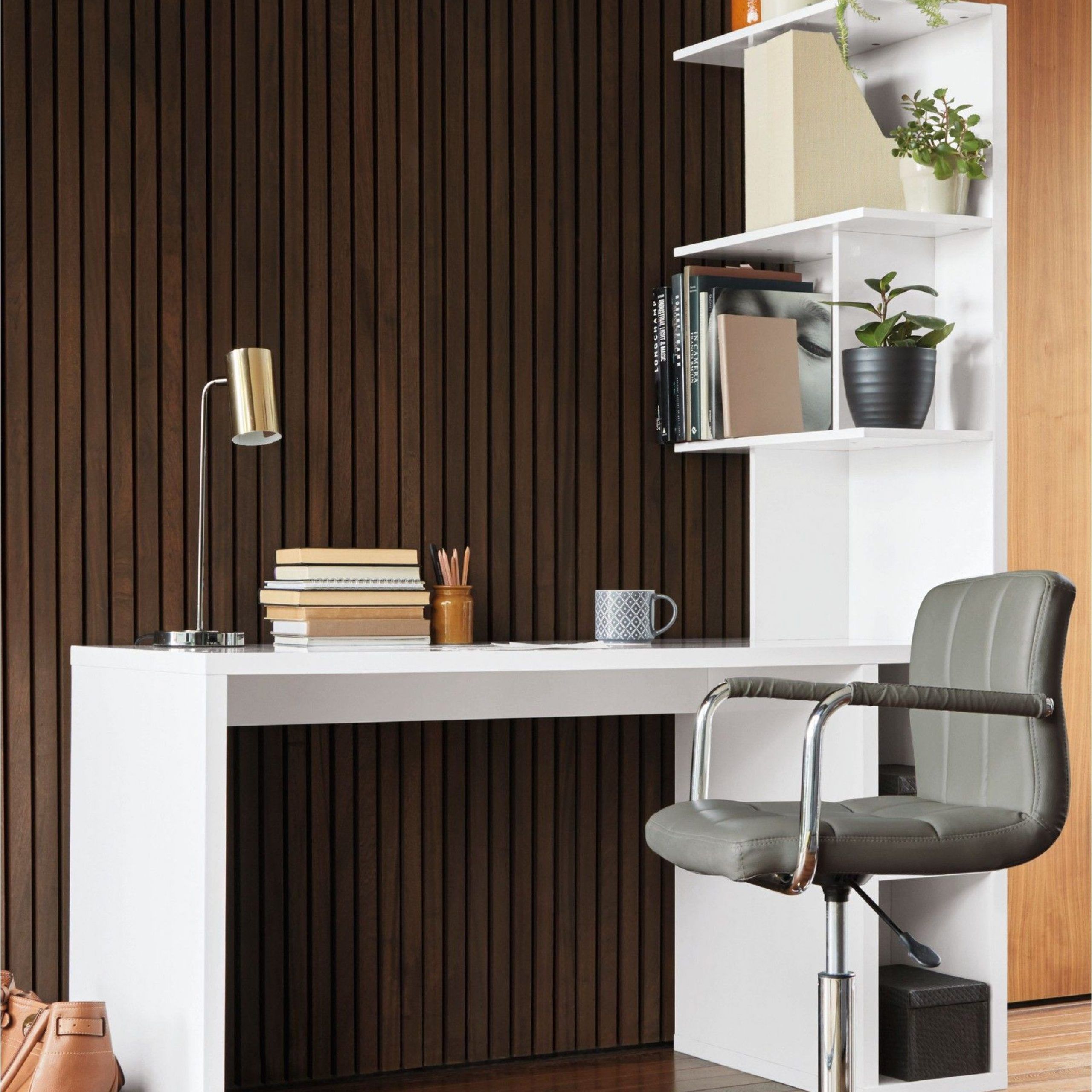 Next White Gloss S Desk – White | Furniture, Living Room Furniture Inside Gloss White Corner Desks (View 12 of 15)