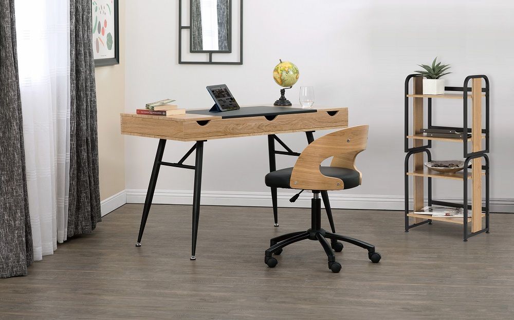 Nook Modern Pocket / Office Desk With Multi Soft Close Storage Throughout Modern Ashwood Office Writing Desks (View 11 of 15)