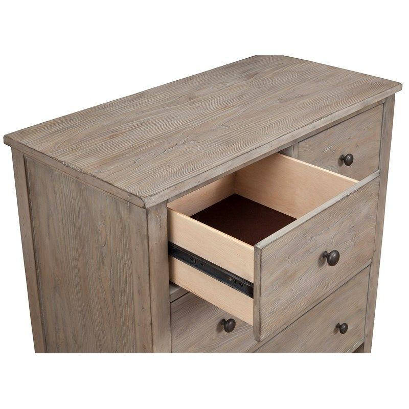 Originsalpine Classic Wood Small 4 Drawer Accent Chest In Natural With Regard To Natural Peroba 4 Drawer Wood Desks (View 5 of 15)