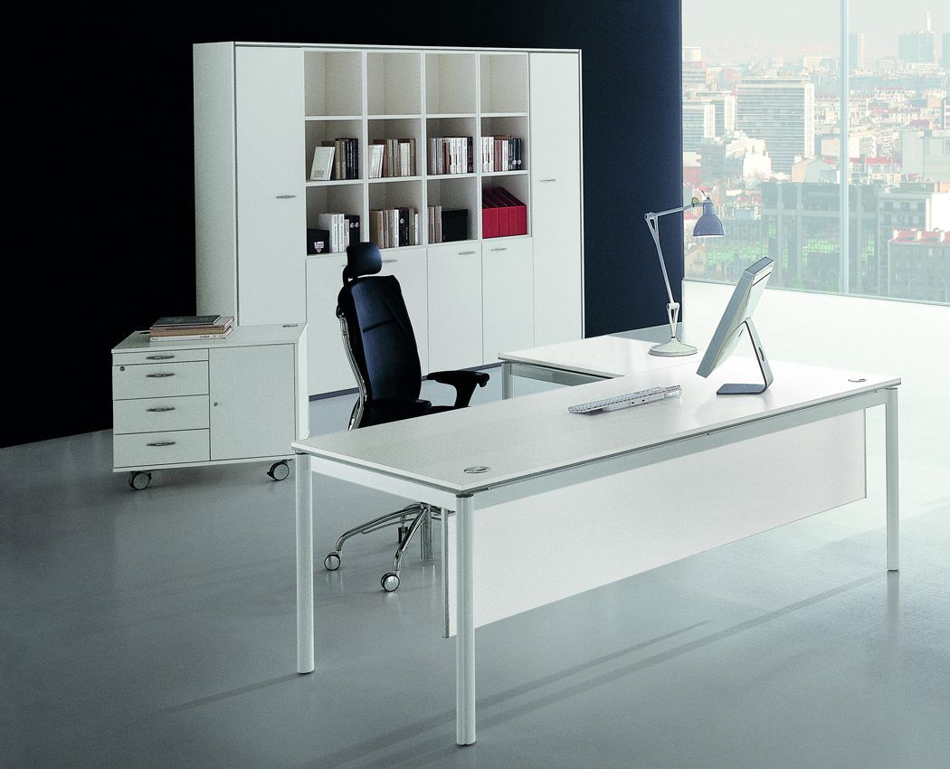 Featured Photo of 15 Ideas of White Modern Nested Office Desks