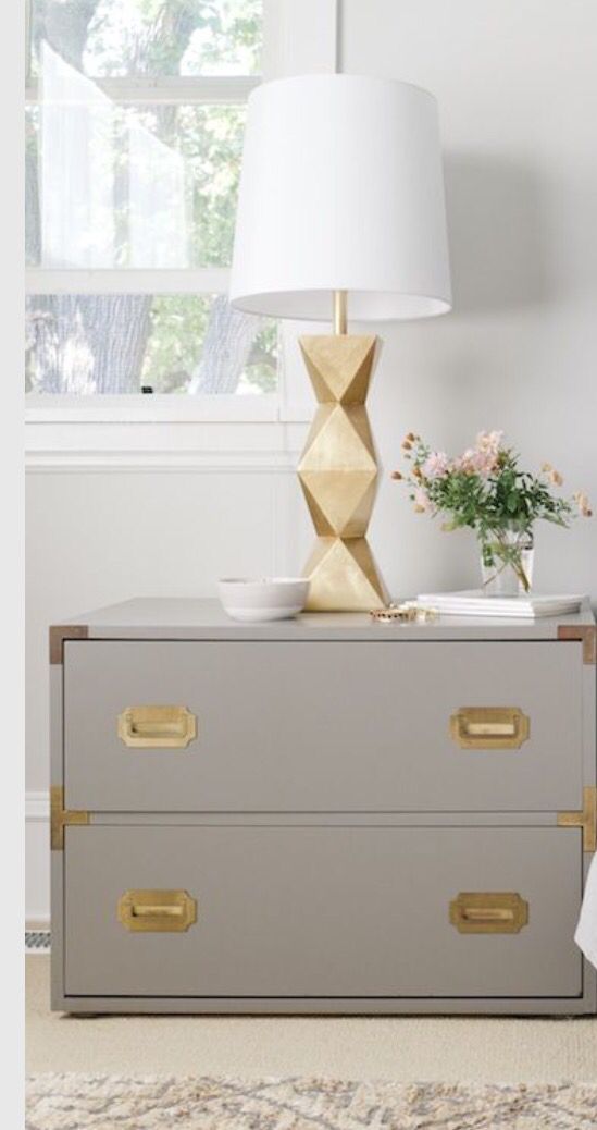 Pinback Home Living On Gray& Gold (with Images) | Dresser As Within Gray And Gold 2 Drawer Desks (View 15 of 15)