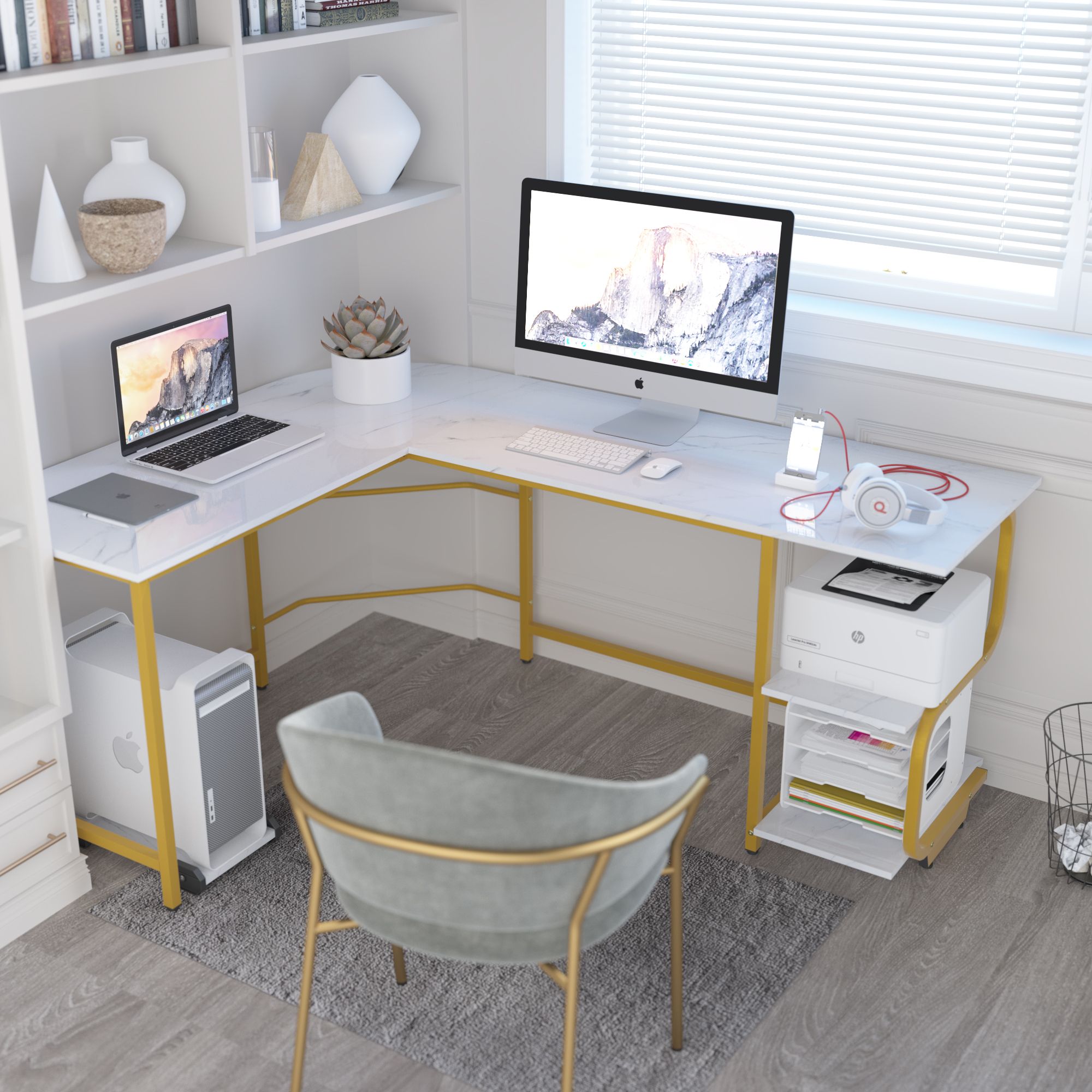 Featured Photo of 15 Best Collection of White Wood 1-drawer Corner Computer Desks