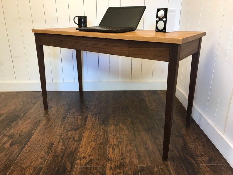 Shaker Writing Desk Solid Walnut Or Solid White Oak (View 3 of 15)