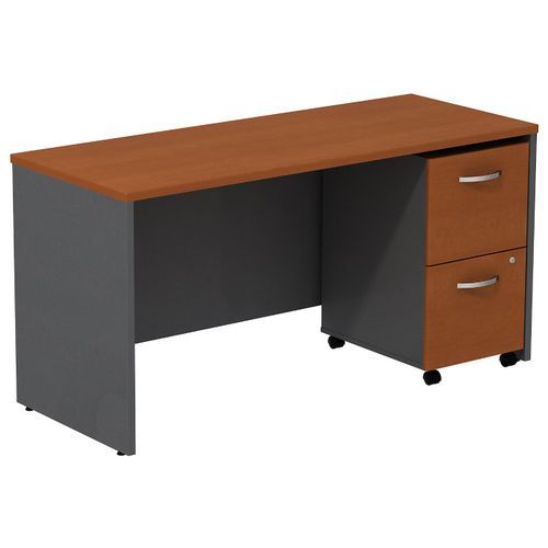 Src029ausu Bush Business Furniture | Bush Business Furniture Series C In Graphite 2 Drawer Compact Desks (View 5 of 15)