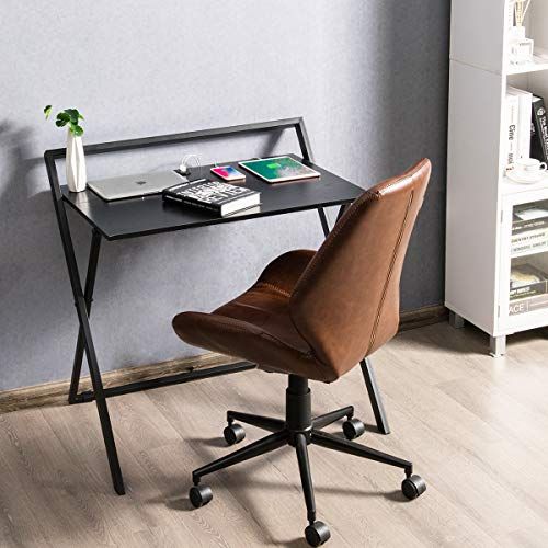 Tangkula Folding Computer Desk With Dual Usb Ports, Pc Laptop Table For Writing Desks With Usb Port (View 7 of 15)
