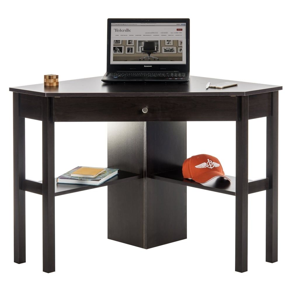 Teknik Cinnamon Cherry Computer Desk | Leader Furniture Intended For Cherry Adjustable Laptop Desks (View 1 of 15)