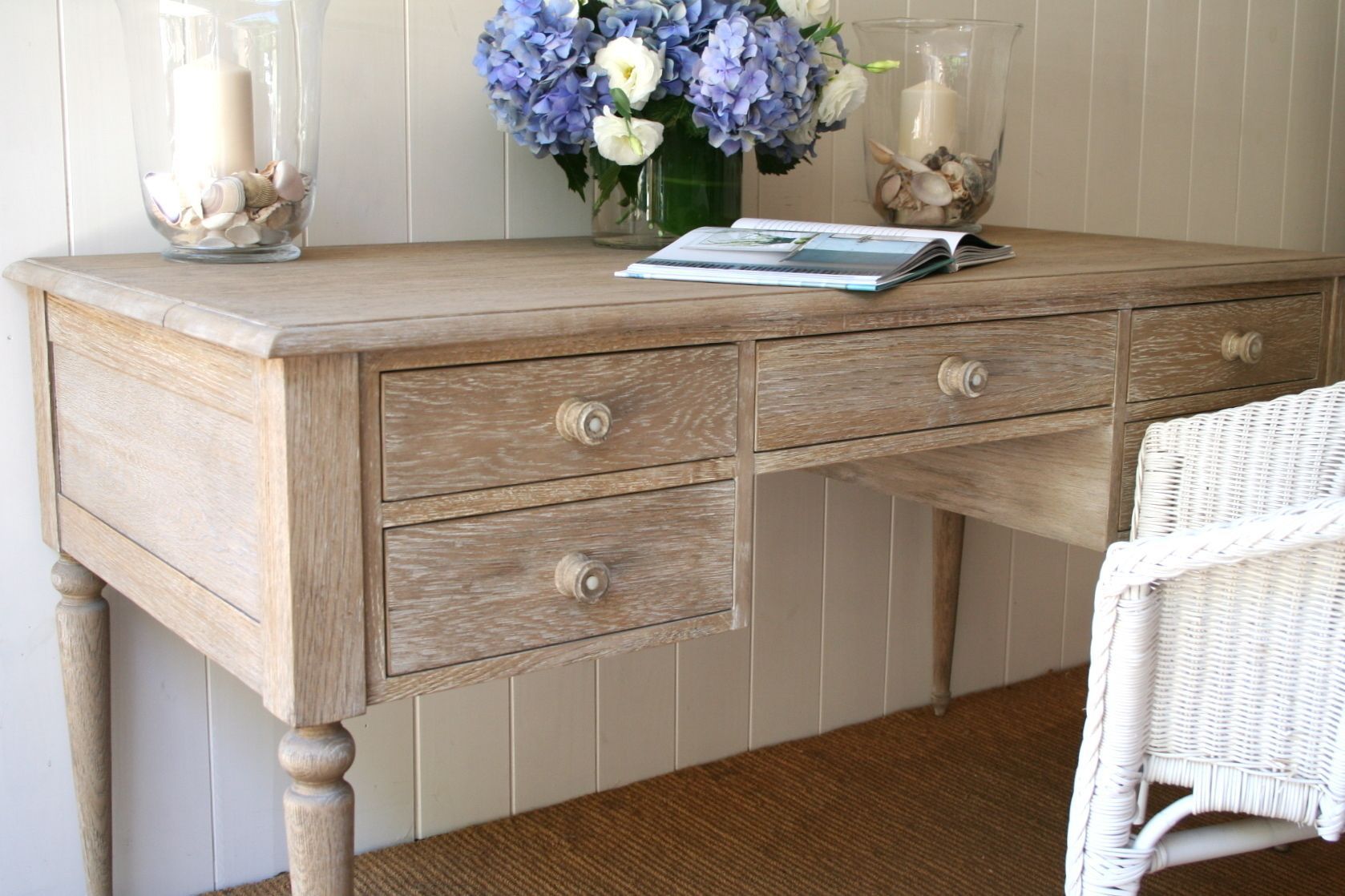 This Stylish Weathered Oak Desk Is From Our New Range Of Rustic Pertaining To Weathered Oak Wood Writing Desks (View 13 of 15)
