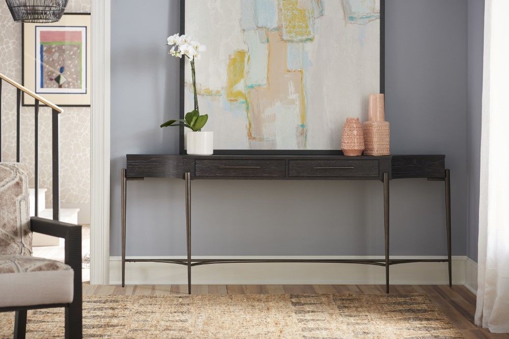 Universal Furniture – Curated Oslo Console Table – 915a803 Regarding Rubbed White Console Tables (View 7 of 15)
