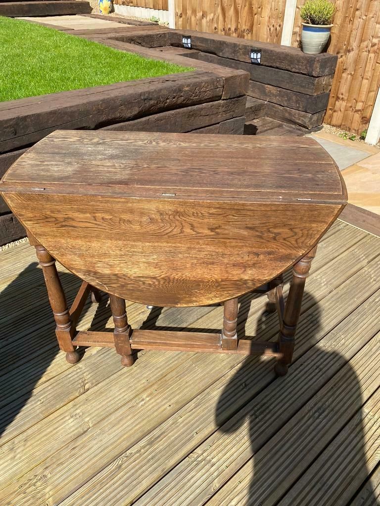 Vintage Fold Out Table | In Gedling, Nottinghamshire | Gumtree Within Antique Foldout Console Tables (View 6 of 15)
