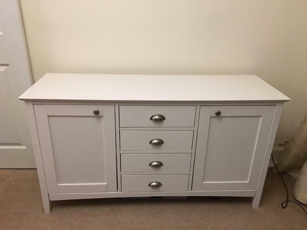 White Solid Wood Sideboard | In Mansfield, Nottinghamshire | Gumtree Within Degroot Sideboards (View 10 of 18)