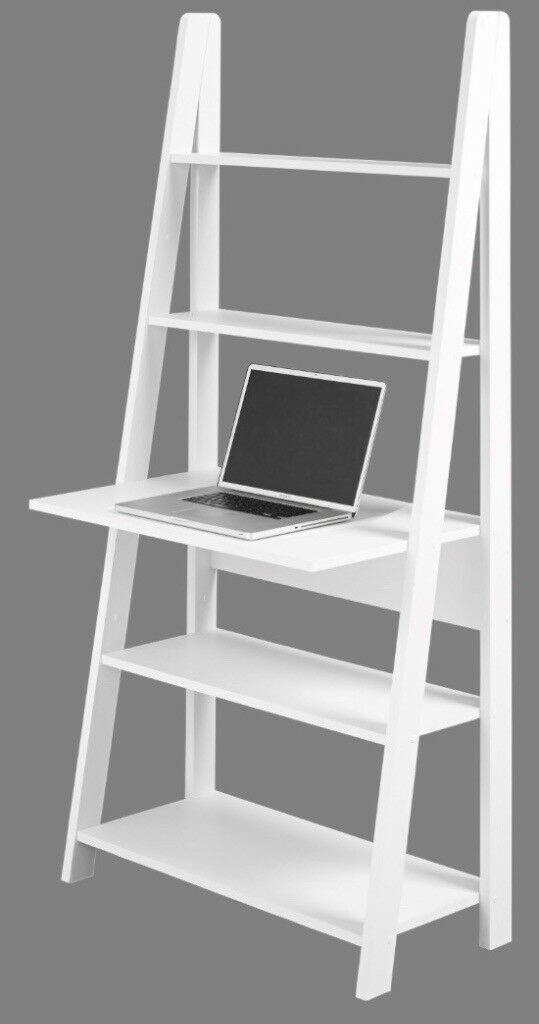 White Tiva Ladder Desk Brand New In Box – Collection Only | In Canary Inside White Ladder Desks (View 10 of 15)