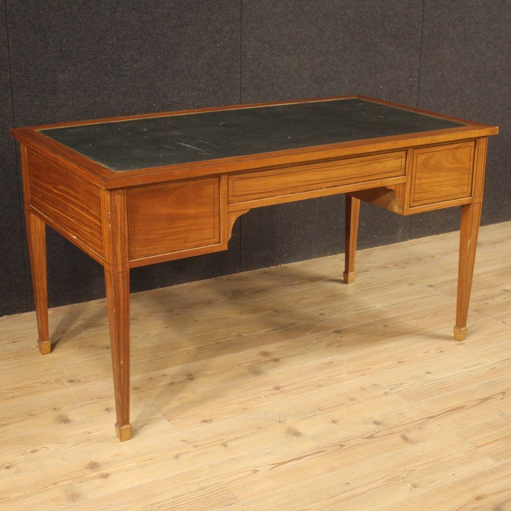 Writing Desk In Satin Wood, Rosewood, Maple – Antiques Atlas Pertaining To Reclaimed Barnwood Writing Desks (View 2 of 15)