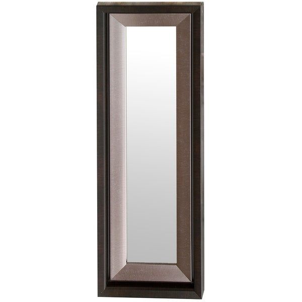 11x33 Brushed Silver Espresso Edge Wall Mirrormirrorize Canada With Silver Metal Cut Edge Wall Mirrors (View 5 of 15)