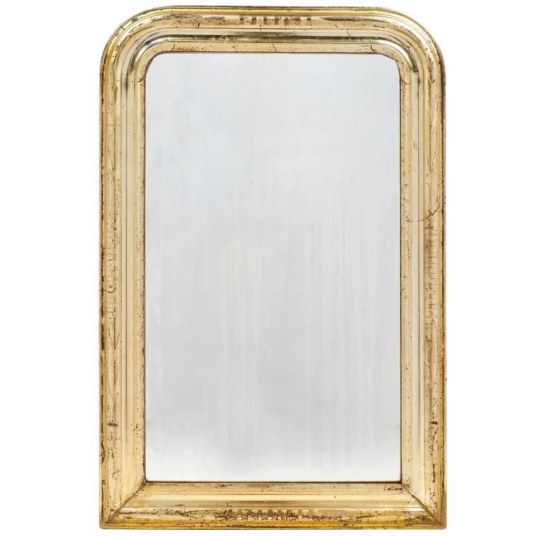 19th Century Antique French Gold Leaf Mirror | Mirror, Engraved Frames Regarding Antique Gold Etched Wall Mirrors (View 7 of 15)