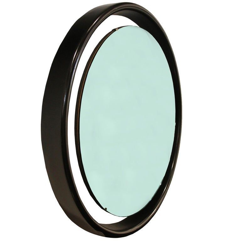 1stdibs Floating Round Frame American Wall Mirror In 2020 | Round With Free Floating Printed Glass Round Wall Mirrors (View 2 of 15)