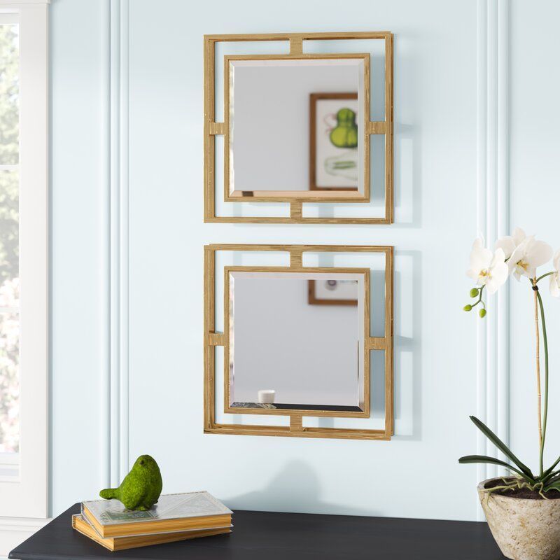 2 Piece Traditional Beveled Mirror Set In 2020 | Acrylic Wall Decor Intended For Traditional Beveled Wall Mirrors (Photo 8 of 15)