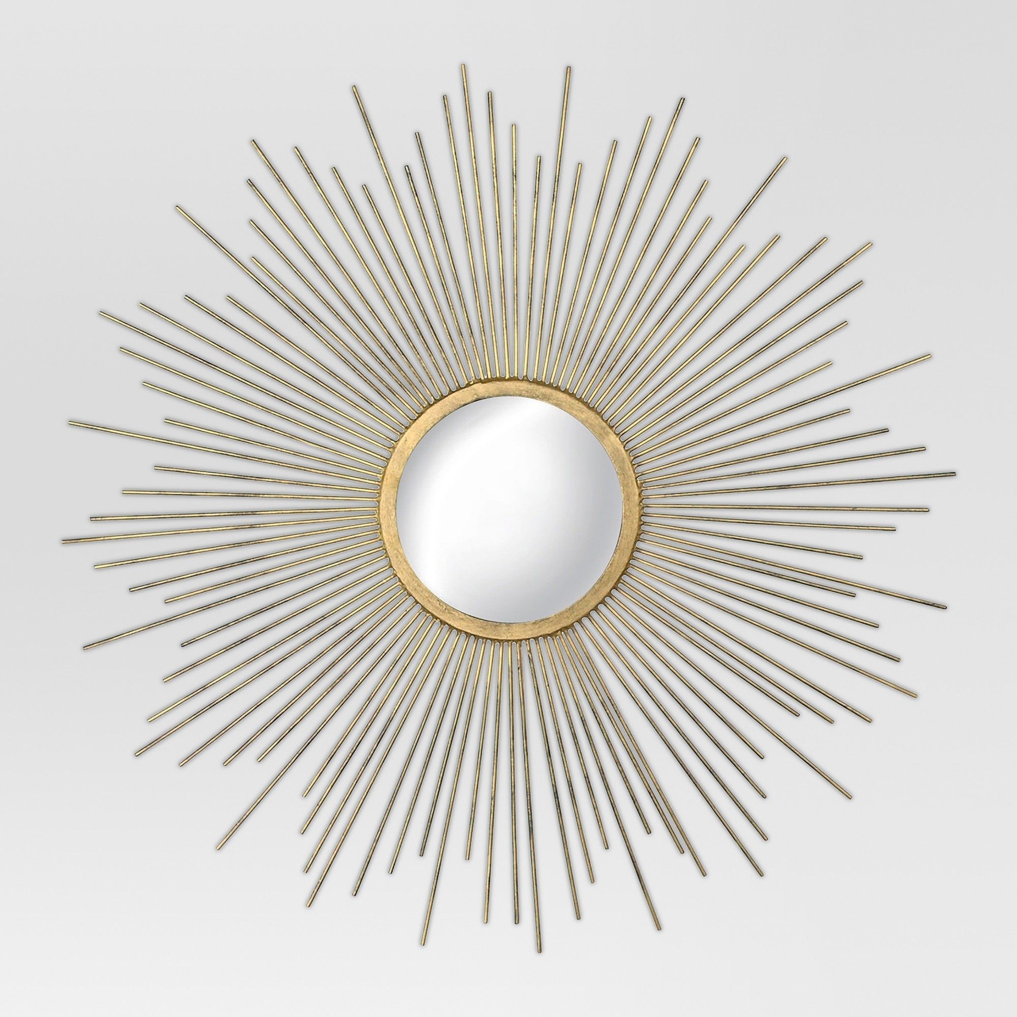 23" Sunburst Decorative Wall Mirror Metal Antique Gold – Mcs | Gold Intended For Brass Sunburst Wall Mirrors (View 15 of 15)