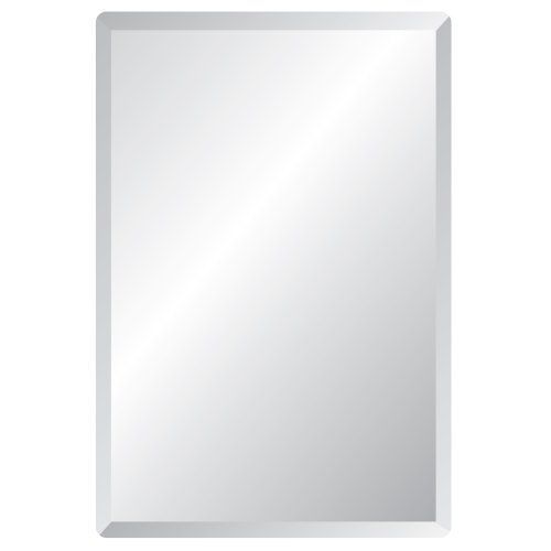 24 X 36 Rectangle Frameless Mirror | Mirror Wall, Beveled Edge Mirror Regarding Frameless Beveled Wall Mirrors (View 2 of 15)