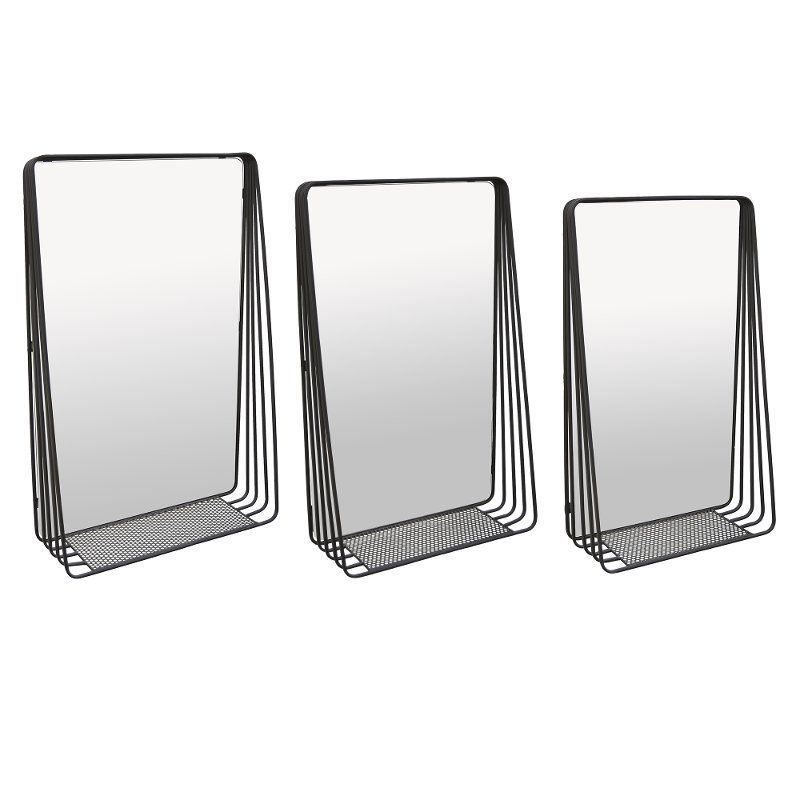27 Inch Black Metal Wall Mirror In 2021 | Mirror Wall, Wall Mirror With Inside Black Metal Wall Mirrors (View 3 of 15)