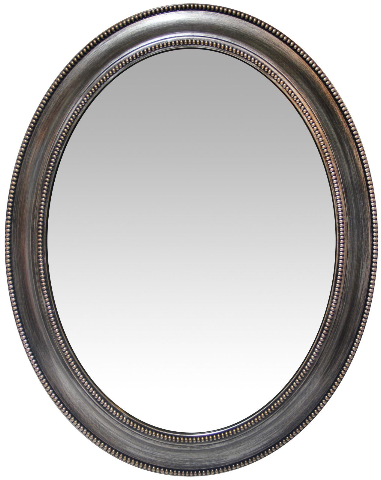 30 Inch Sonore Antique Silver Oval Wall Mirror| Clockroom Pertaining To Silver Beaded Square Wall Mirrors (View 1 of 15)