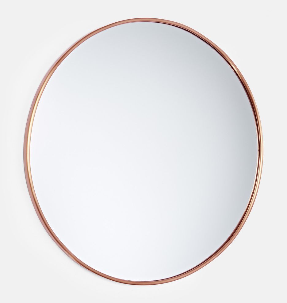 30" Oil Rubbed Bronze Round Metal Framed Mirror | Rejuvenation In 2020 Regarding Round Metal Framed Wall Mirrors (View 4 of 15)
