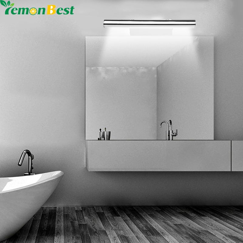 3w 25cm 5w 40cm Bathroom Led Mirror Lights Fixtures Mirror Wall Light Regarding Front Lit Led Wall Mirrors (View 10 of 15)