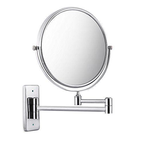3x Magnification 8 Inch Double Sided Swivel Wall Mount Makeup Mirror Intended For Polished Chrome Wall Mirrors (View 3 of 15)