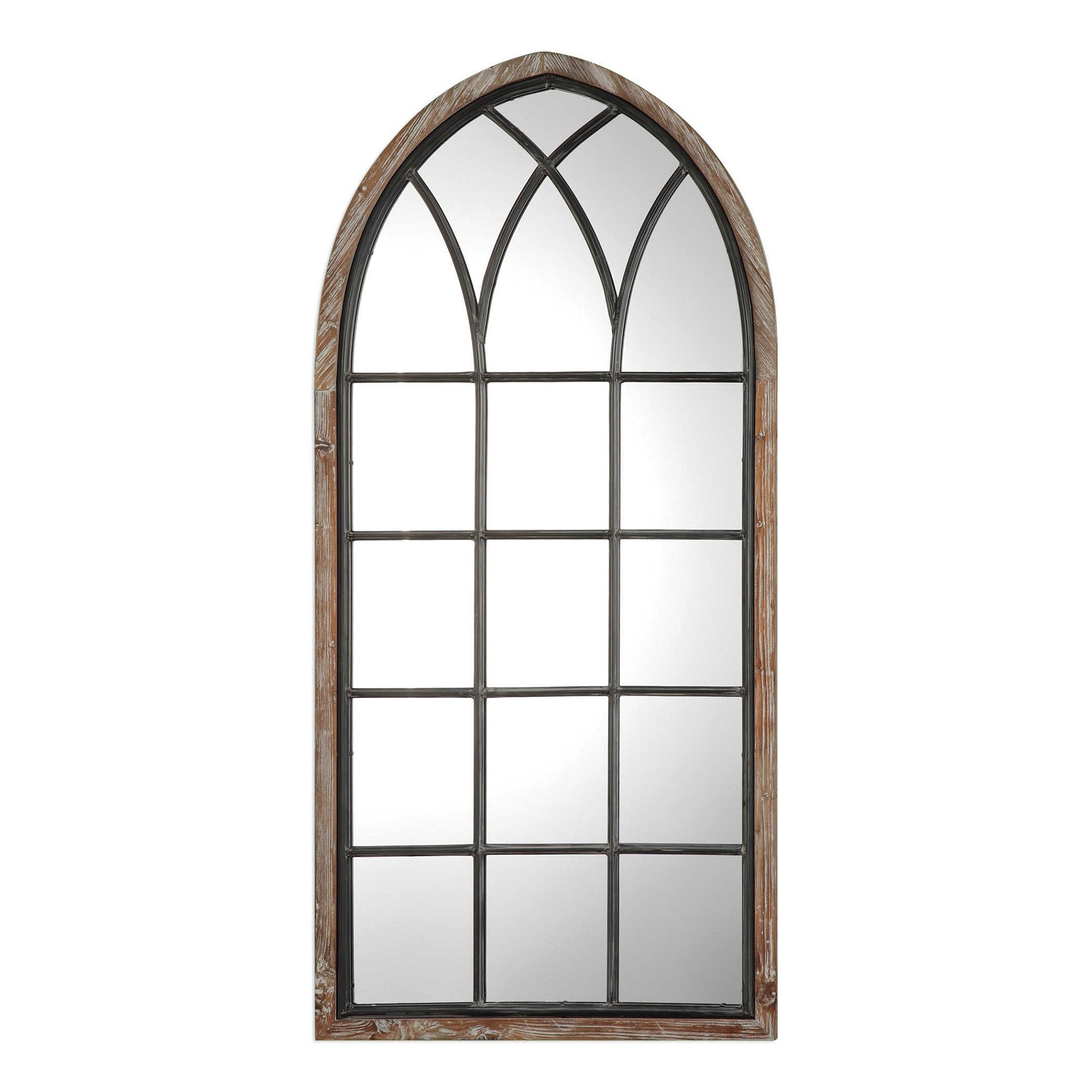 63" Cathedral Style Arched Wall Mirror – Walmart – Walmart In Arch Top Vertical Wall Mirrors (Photo 4 of 15)