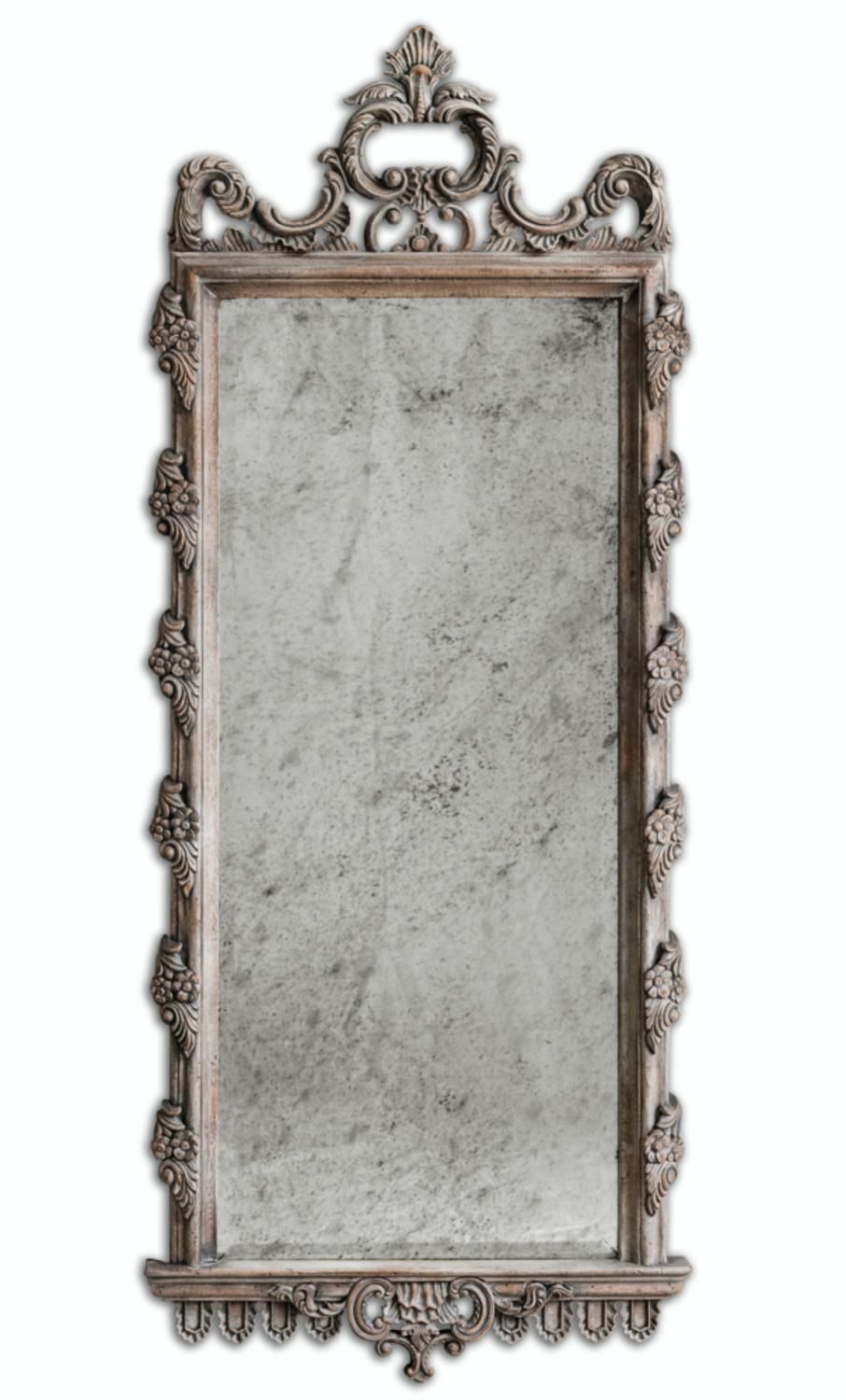 70" Regola Beveled Antiqued Rectangular Long Wall Mirror With Carved Throughout Rectangle Plastic Beveled Wall Mirrors (View 13 of 15)