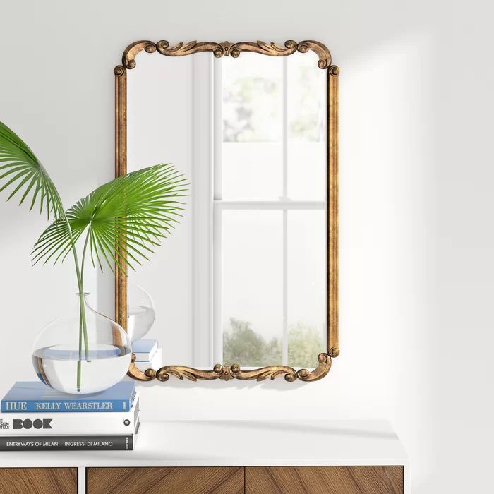 Accent Modern & Contemporary Mirror & Reviews | Allmodern | Vintage Regarding Astrid Modern & Contemporary Accent Mirrors (View 11 of 15)