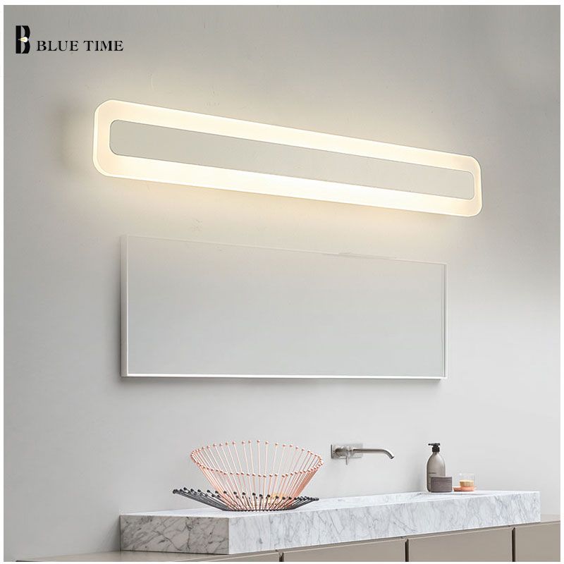 Acrylic Bathroom Mirror Front Light Led Wall Lamp Modern For Bathroom Intended For Front Lit Led Wall Mirrors (View 14 of 15)