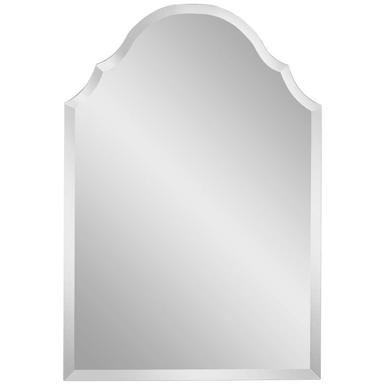 Adonia 24" X 36" Crown Frameless Beveled Wall Mirror – #p1622 | Lamps Pertaining To Crown Arch Frameless Beveled Wall Mirrors (View 1 of 15)