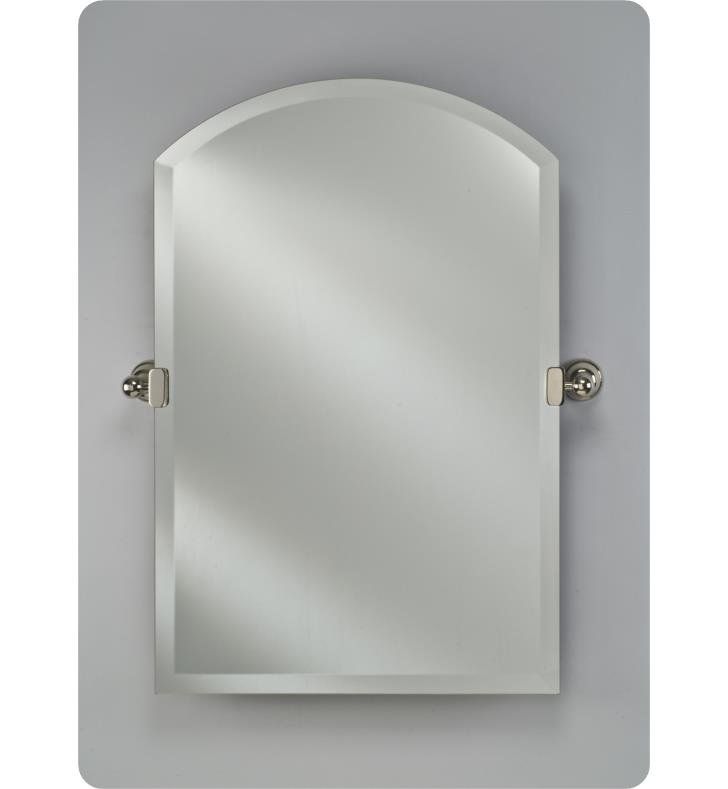 Afina Rm 535 Radiance 35" Arch Top Frameless Beveled Wall Mount In Crown Arch Frameless Beveled Wall Mirrors (View 8 of 15)