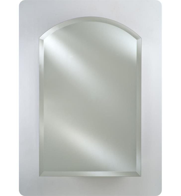 Afina Rm 535 Radiance 35" Arch Top Frameless Beveled Wall Mount Pertaining To Crown Arch Frameless Beveled Wall Mirrors (View 2 of 15)