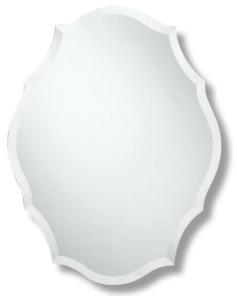 Agora Oblong Scalloped Edge Wall Mirror (with Images) | Mirror Wall In Round Scalloped Edge Wall Mirrors (View 12 of 15)