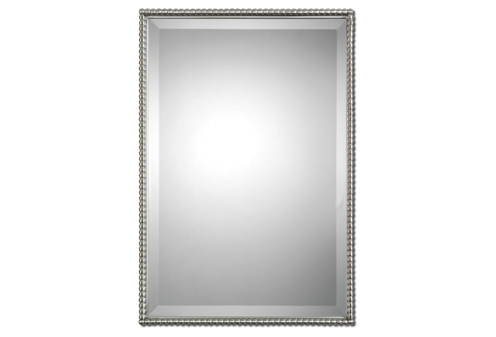 Albany Rectangle Wall Mirror, Nickel | Mirror Wall, Mirror, Brushed Regarding Brushed Nickel Wall Mirrors (View 9 of 15)