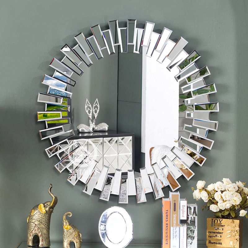 Aliexpress : Buy Modern Round Wall Mirror Glass Console Mirror Within Round Modern Wall Mirrors (View 13 of 15)
