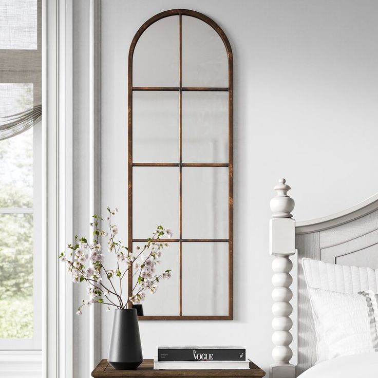 Alison Arched Distressed Accent Mirror In 2020 | Traditional Wall Inside Mahanoy Modern And Contemporary Distressed Accent Mirrors (View 11 of 15)