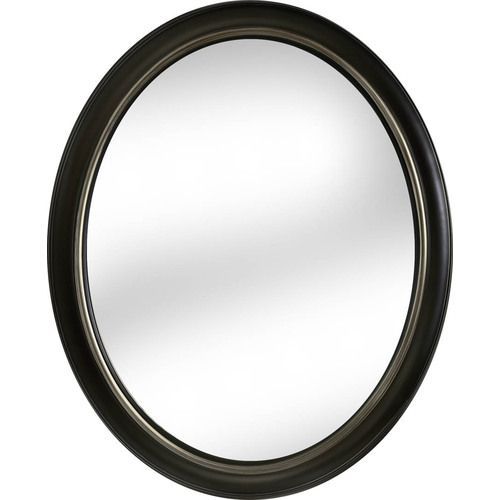 Allen + Roth 30"l X 24"w Bronze Oval Framed Mirror | Framed Mirror Wall For Oil Rubbed Bronze Oval Wall Mirrors (View 1 of 15)
