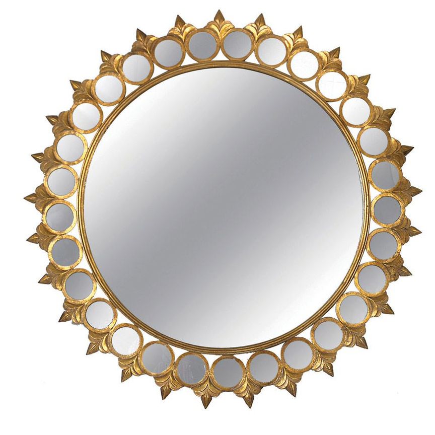 Alure Metal Framed Mirror – Iron Accents Pertaining To Brass Iron Framed Wall Mirrors (View 11 of 15)