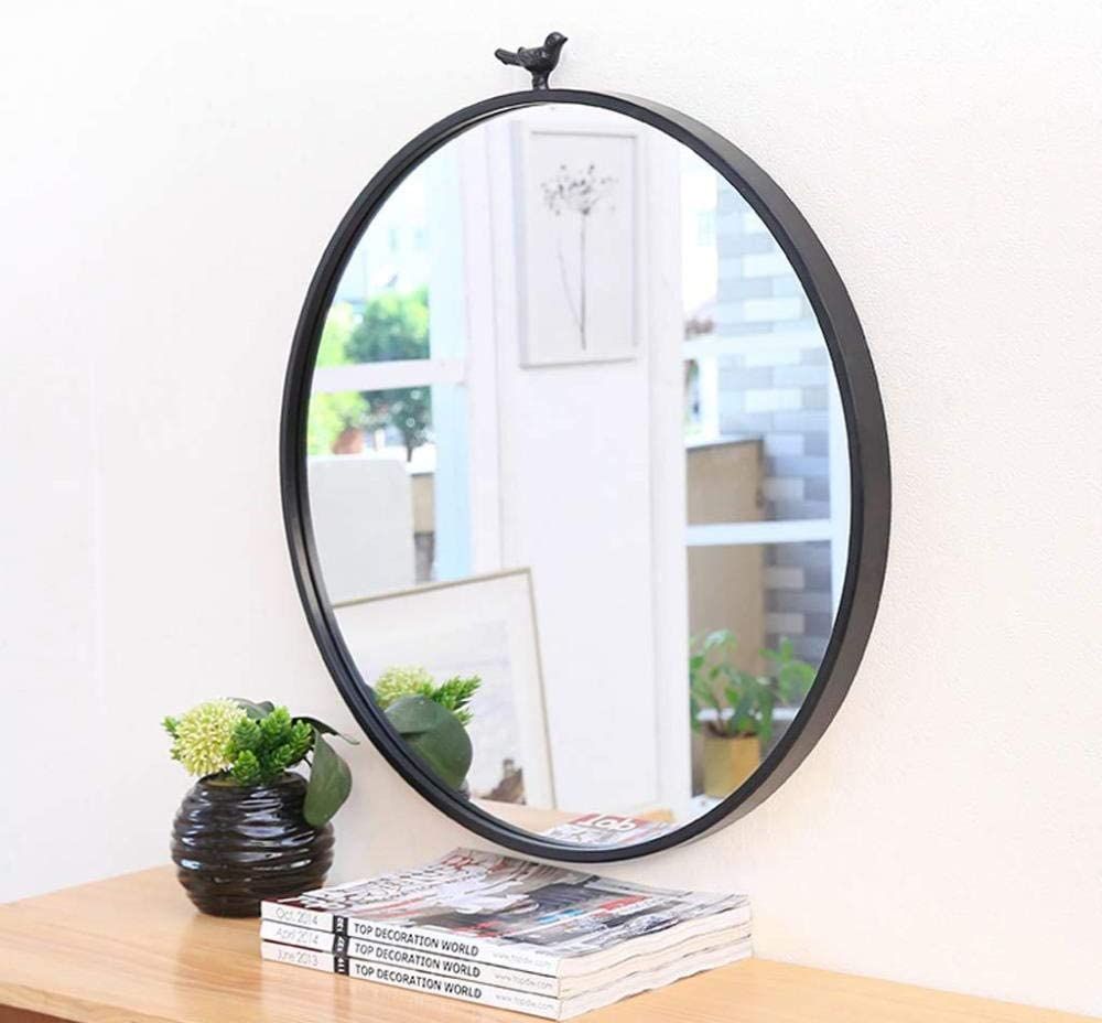 Amazon: Cylficl Contemporary Round Metal Framed Wall Mounted Mirror Pertaining To Round Metal Framed Wall Mirrors (View 5 of 15)