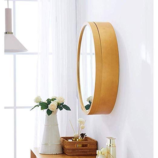 Amazonsmile: Sdk Round Bathroom Mirror Cabinet, Bathroom Wall Storage With Regard To Round Bathroom Wall Mirrors (View 13 of 15)