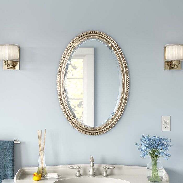 Andover Mills™ Nunn Oval Metallic Traditional Accent Mirror & Reviews With Regard To Traditional/coastal Accent Mirrors (View 4 of 15)