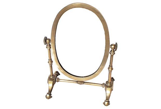 Antique Brass Mirror On Stand On (i Want One Of These Sitting On Top Of Inside Antique Brass Standing Mirrors (Photo 7 of 15)