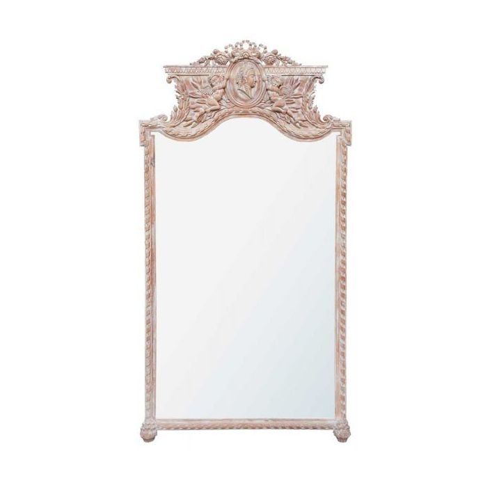Antique French Style Floor Mirror – Floor Standing Mirrors From With Regard To Antiqued Bronze Floor Mirrors (View 7 of 15)