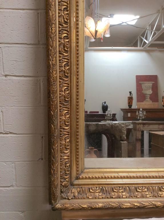 Antique Gold Leaf Mirror For Sale At 1stdibs Throughout Ring Shield Gold Leaf Wall Mirrors (View 6 of 15)